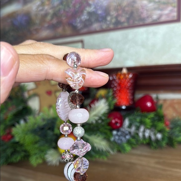 Decent Pandora Elegant Stunning Beaded Bracelet with 17 Charms - Picture 7 of 7